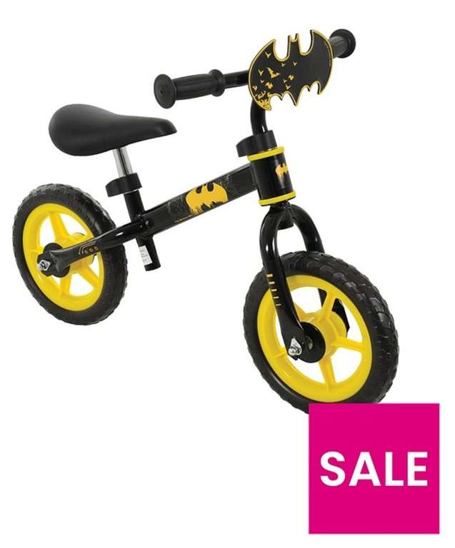 Batman 10" Balance Bike - 2022 £20.99 / Dino 10" Balance Bike £19.99 / Lightyear 10" Balance Bike £24.99 + £3.99 delivery @ Very