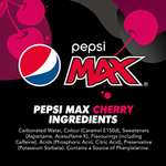 Pepsi Max Cherry Cans, 12 cans 330ml 2 for £6 making it 24 cans for £6 s&s £5 for some. at Amazon