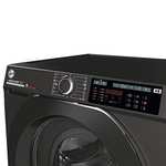 Hoover H-Wash 500 HDD4106AMBCR Freestanding Washer Dryer, Care Dose, A Rated, 10 kg/6 kg Load, 1400 rpm, Graphite