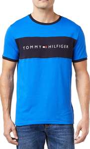 Tommy Hilfiger Men's Crew-Neck Logo Flag T-Shirt, Blue Bold/Kettle Blue, £18, sizes S/M @ Amazon