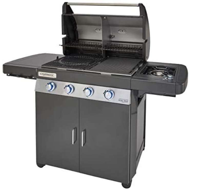 Campingaz Gas BBQ 4 Series Dual Heat Exsd - 4 Burner with 1 Side Burner and 2 Cast Iron Grill Zones £304.16 @ Amazon