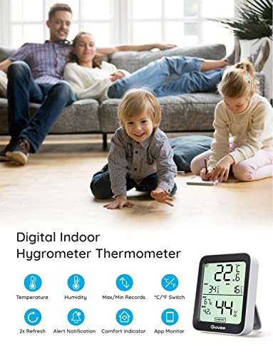 Hoyiours Indoor Thermometer Hygrometer, Digital Room Thermometer - Sold by  hoyiours-UK FBA