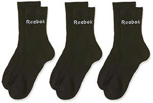 Reebok Unisex Active Core 3 Pairs Crew Socks - £4 @ Amazon