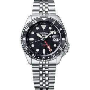 Seiko 5 GMT SSK001K1 Gents Watch Black Dial variant - £300 delivered with code at The Watch Hut
