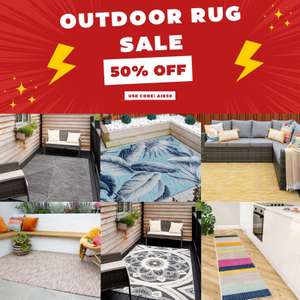 50% Discount on Outdoor Rugs - Prices From £8.98 With Free Delivery @ Kukoon Rugs