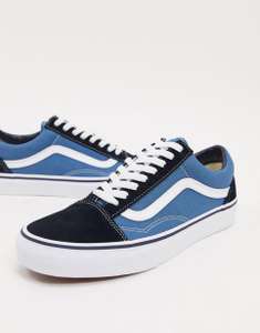 Vans Old Skool Trainers in blue £36 delivered with code @ Asos