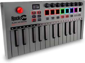 RockJam 25 Key USB & BT Wireless MIDI Keyboard Controller