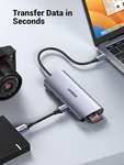 UGREEN USB C 10-in-1 USB C Hub, 4K@30 HDMI, VGA, Ethernet, 100W PD, 3 USB 3.0 Port, SD/TF, 3.5mm Audio - £39.74 @ UGREEN / Amazon