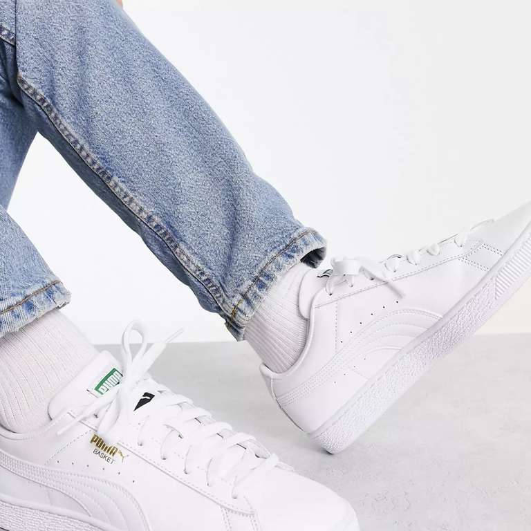 Puma Basket Classic XXI Trainers in White £22.13 + £4.50 delivery with code (Free next day delivery for Asos Premier Customers) at Asos