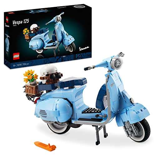 LEGO 10298 Icons Vespa 125 Scooter, Vintage Italian Iconic Model Building Kit - £64.04 with voucher @ Amazon France