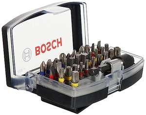 Bosch 2607017319 Professional 32-Piece Screwdriver Bit Set (Extra Hard Screwdriver Bit, Drill Driver & Screwdriver Accessories) - w/voucher