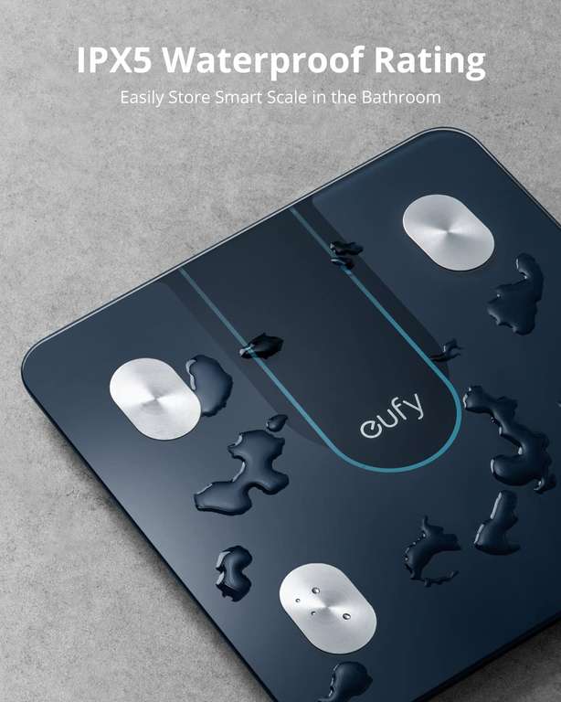 eufy Smart Scale P2 Digital Weight Scale with Bluetooth, Wi-Fi, 15 Key Measurements