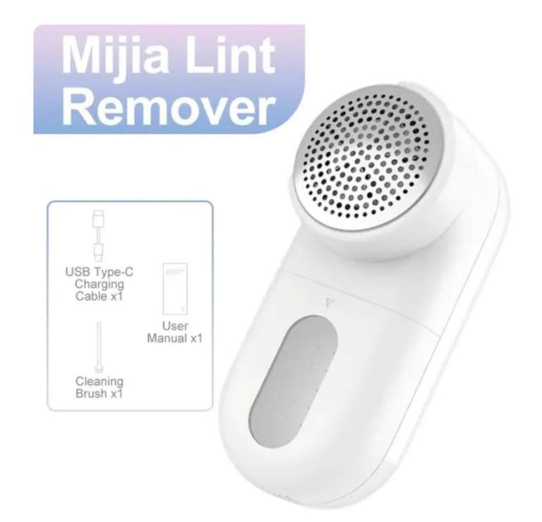 XIAOMI MIJIA Lint Remover Rechargable Cloth Fabric Shaver new custom erst (£9.76 Existing Customers) - Cutesliving store