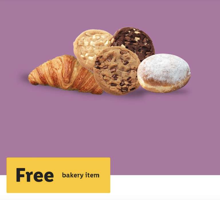 Free In-store bakery item via app (select accounts)