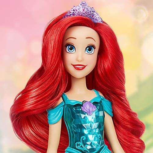 Disney Princess Royal Shimmer Ariel Doll, Fashion Doll with Skirt and Accessories - £6 @ Amazon