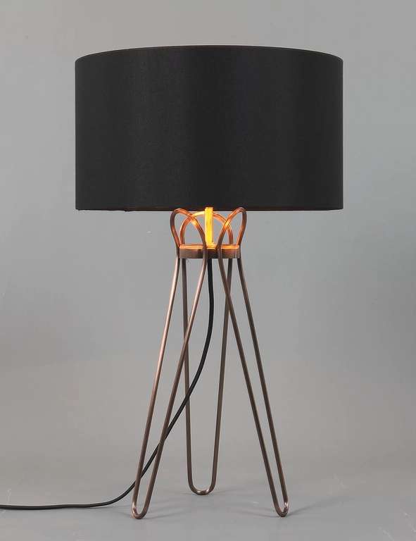 Hairpin Tripod Table Lamp (Black Mix / Copper) - £18 (Free Click & Collect) @ Marks & Spencer