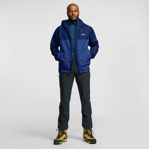 Men’s Rab Downpour ECO Waterproof Jacket in blue, £75 + £3.95 delivery (With £5 discount card) @ Go Outdoors