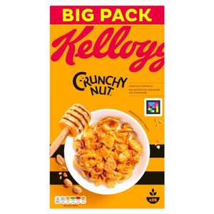 Kellogg's Crunchy Nut Breakfast Cereal Big Box, 840g - (S&S £4.04, S&S 15% - £3.61)