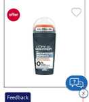 L'Oreal Paris Men Expert Invincible Sport 96H Roll-On Deodorant 50ml. All others also £1.37 + £1.50 collection @ Boots