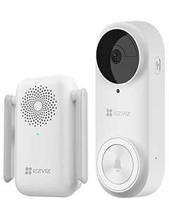 EZVIZ 2K Video Doorbell Battery-Powered Wireless Kit with Chime £59.99 @ Dispatches from Amazon Sold by Ezviz Direct (Prime only)