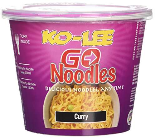 Ko-lee Go Cup Noodles Curry Flavour 65 g (Pack of 6) £3.99 via S&S