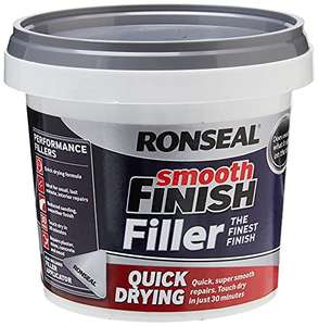 Ronseal 36553 Smooth Finish Filler Quick Drying 600g , White