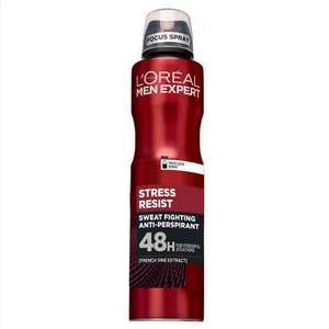 Men Expert Stress Resist Antiperspirant Deodorant 250ml (Members Price) + Free Click & Collect