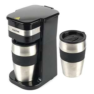Salter COMBO-7868 Personal Filter Coffee Machine with Two 420ml Stainless Steel Travel Mugs Dispatches and Sold by homeofbrands
