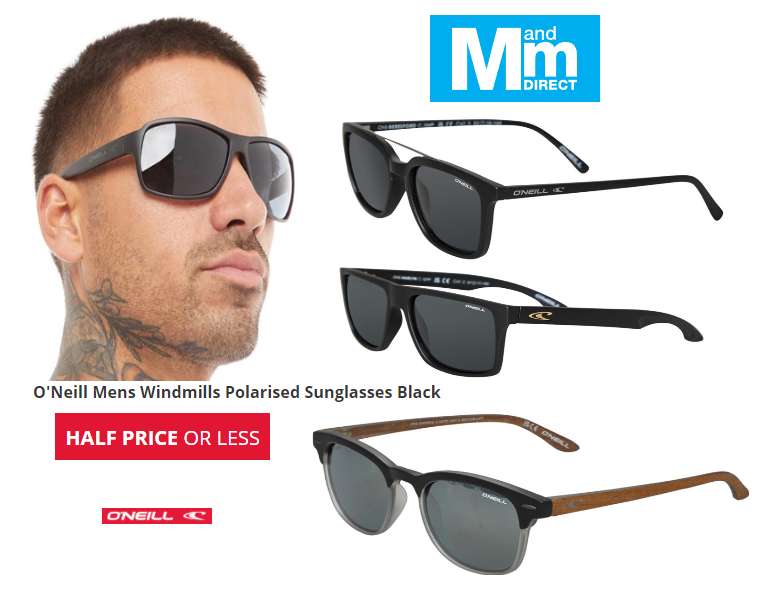 O'Neill Sunglasses now From £16.99 to £19.99 Delivery £4.99 Free if you have Unlimited @ M and M Direct