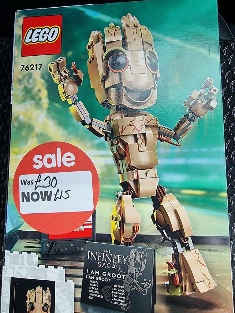 LEGO Marvel I am Groot Buildable Toy Set 76217 £15 Found in Asda, Dunfermline