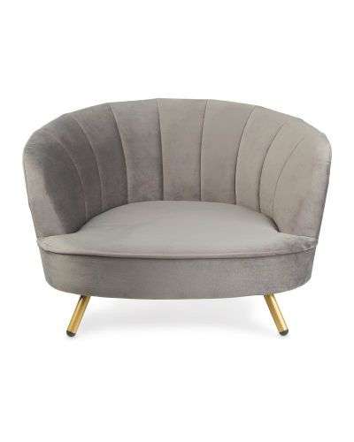 Grey/ Blue Scalloped Dog Chair - £24.99 / £28.94 delivered @ Aldi