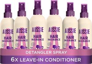 Aussie Miracle Hair Insurance Conditioner Detangler Spray, 6 x 250ml (with voucher)