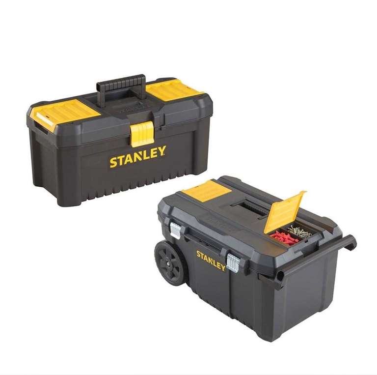 Stanley Essential Rolling Chest & 16'' Tool Box Set £41.99 + £4.99 delivery at ITS