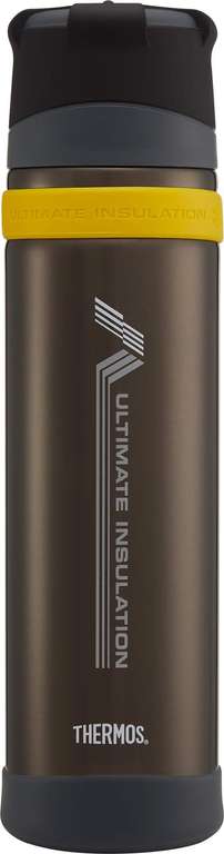 Thermos Ultimate Series (24 Hours Hot/Cold) Metal Flask, Charcoal, 900ml