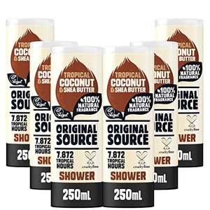 Original Source Coconut & Shea Butter Shower Gel, 6x250ml £5.40 / £5.13 with sub & save + possible 25% first order voucher @ amazon