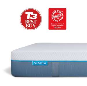 Simba Mattress Certified Refurbished - multiple sizes - 45% off at checkout from £120.45 (UK Mainland) @ eBay / SIMBA