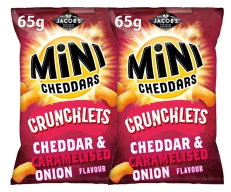 Mini Cheddar Crunchlets Cheddar & Caramelised Onion 65g 2 for £1