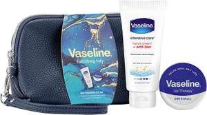 Vaseline Mini Essentials Handbag Tidy with lip balm and anti-bac hand & nails cream gift Set  £3.67 @ Amazon