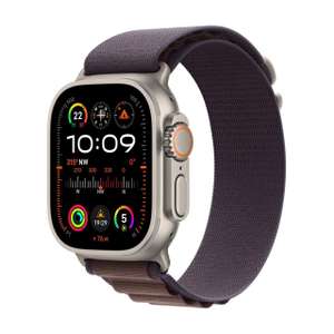 Apple Watch Ultra 2 49 mm Waterproof Smart Watch GPS + Cellular (2023) Indigo Alpine - w/Code, Sold By AO (UK Mainland)