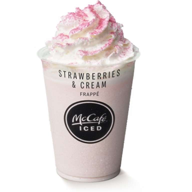 Strawberries & Cream Frappé 99p - 28th June to 2nd July via app @ McDonald's