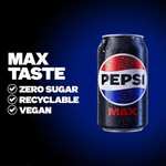 Pepsi Max No Sugar Cola Cans 24 x 330ml (Pack of 3)