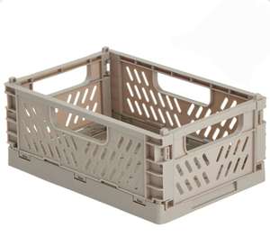 Wilko Small Mushroom/ Pink/ Blue Folding Crate now £1 + Free Collection @ Wilko