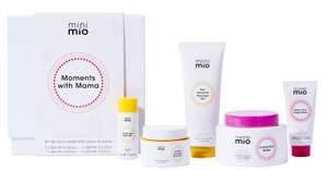 Mama Mio Mini Mio Moments With Mama Gift Set: Tummy Rub Butter 120ml, Nipple Balm 30ml, Massage Gel 100ml, Bum Balm 50ml & Bath Milk 30ml