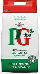460 PG tips Original with pyramid bags - £6.71 (£5.36 on S&S + 15% Voucher /+£4.99 Non Prime) @ Amazon