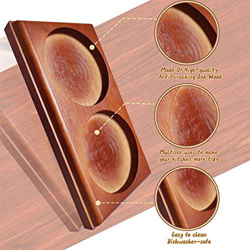 Salt and Pepper Mill Tray,Oak Wood Sold by CHENYIMEI FBA