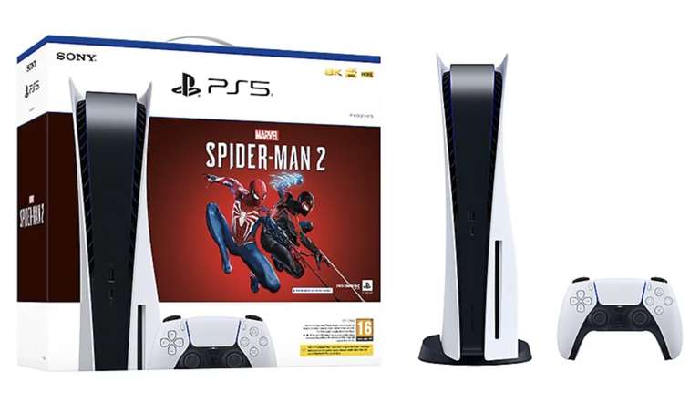 PS5 Disc Edition Console Marvel Spider-Man 2 Bundle (Existing customers)