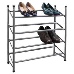 4 Tier Shoe Rack £8.50 (Free Click and Collect) @ Homebase