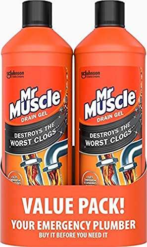 Mr Muscle Gel Drain Unblocker 2 x 1 Litre - £8 (Or £7.20 with Sub & Save) @ Amazon
