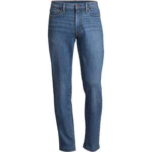 Men's Stretch Denim Jeans, Straight, Slim, Traditional Fit, Comfort Waist W/Code