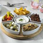 Occasion Lazy Susan Rotating or Revolving Dip Set Snack Bowl Serving Platter with Ceramic Dishes £21.95 @ Amazon / Homeware UK